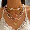 Böhmisches Seestern Perlen Muschel Armband Sommer Strand Wind Urlaub Mehrschichtiger Schmuck