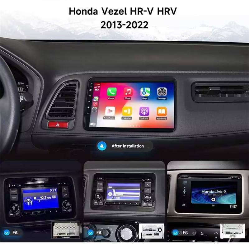 Android Carplay Auto Stereo 9" For Honda Vezel HR-V HRV XRV 2013 - 2020 Automotive Car Multimedia Player GPS Navigation DSP