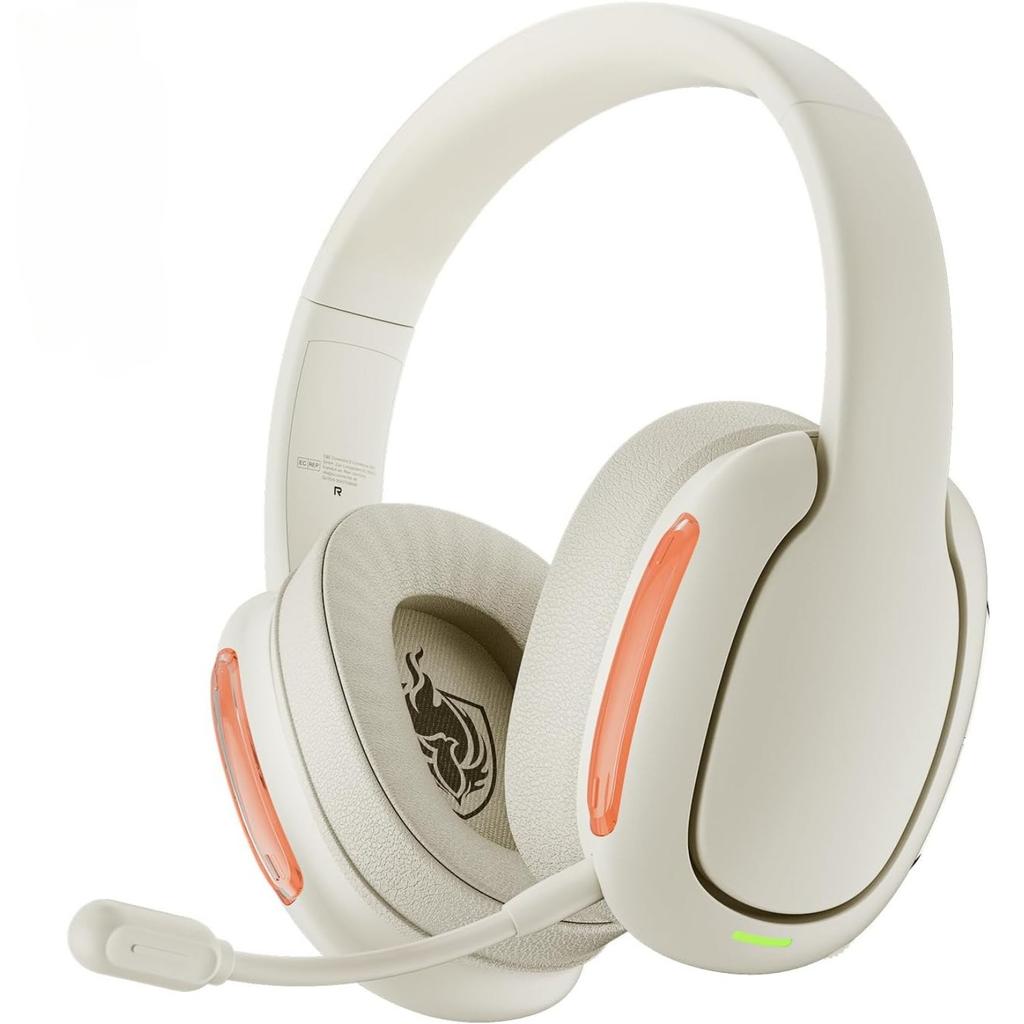 Wireless Gaming Headphones for PS5 PS4 PC, 2.4 GHz Gaming Headphones with Microphone, 7.1 Stereo Surround Sound, 30 Hours Playback Time