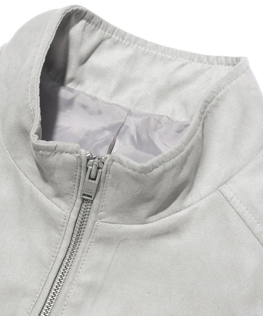 SIGNIFICANT Suede Harrington Jacket Lr1Ju005_Beige