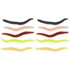 T0043 150PCS Silicone 4cm Multicolor Worm Soft Fishing Lures Lifelike Grub Baits Fish Tackle AccessoryFive Colours Mixed