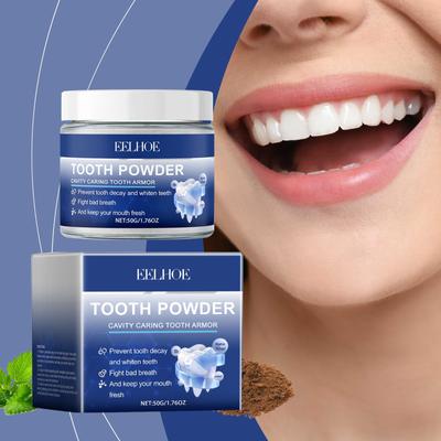 Dental Powder Care Gums Fresh Breath Daily Gentle Cleaning Teeth Stains Yellow Powder