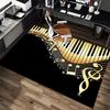 1Pc Piano keys music Printed circular carpet, home door mat, outdoor travel protection carpet A11