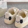 Sweet Explosive Change Niche Original Embroidery Cute Bread Shoes Women's New Summer Breathable Thick-soled White Shoes