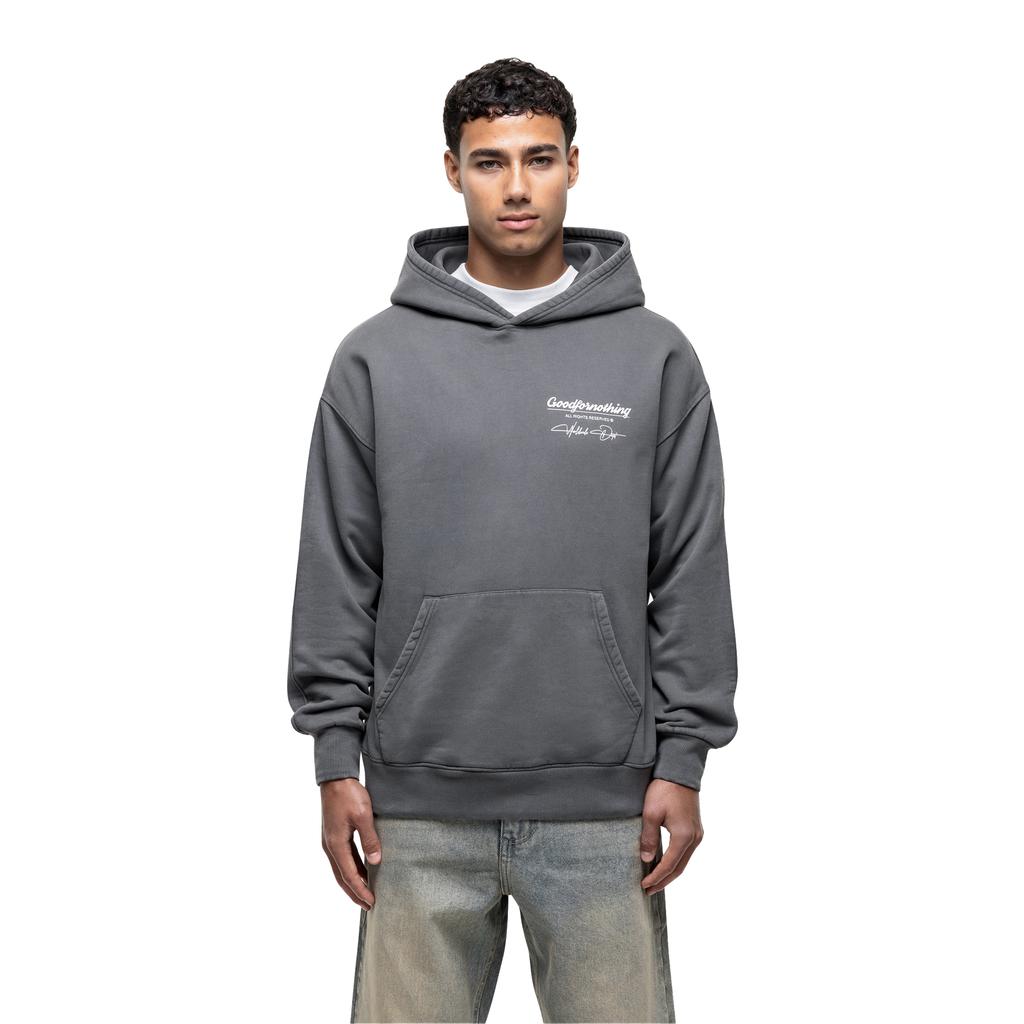 Good For Nothing Mens Cult Graphic Pull Over Oversized Hoodie