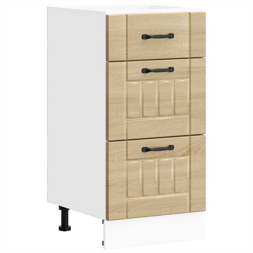 Kitchen Base Cabinet „Lucca” Sonoma Oak Glued Wood