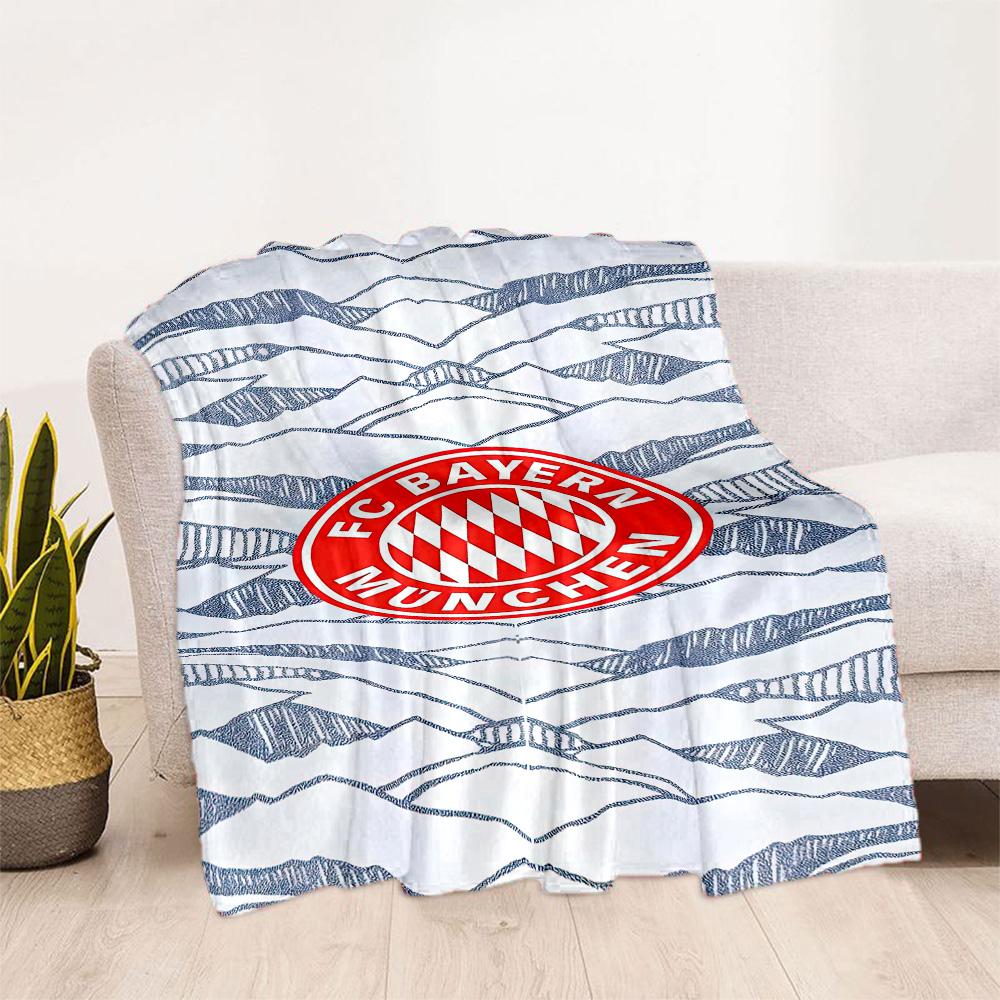 Bayern Munich Blanket Durable Comfort Perfect for Bed Bedding Office Chair Four Seasons Universal Digital Print Birthday Christmas Gift Blanket