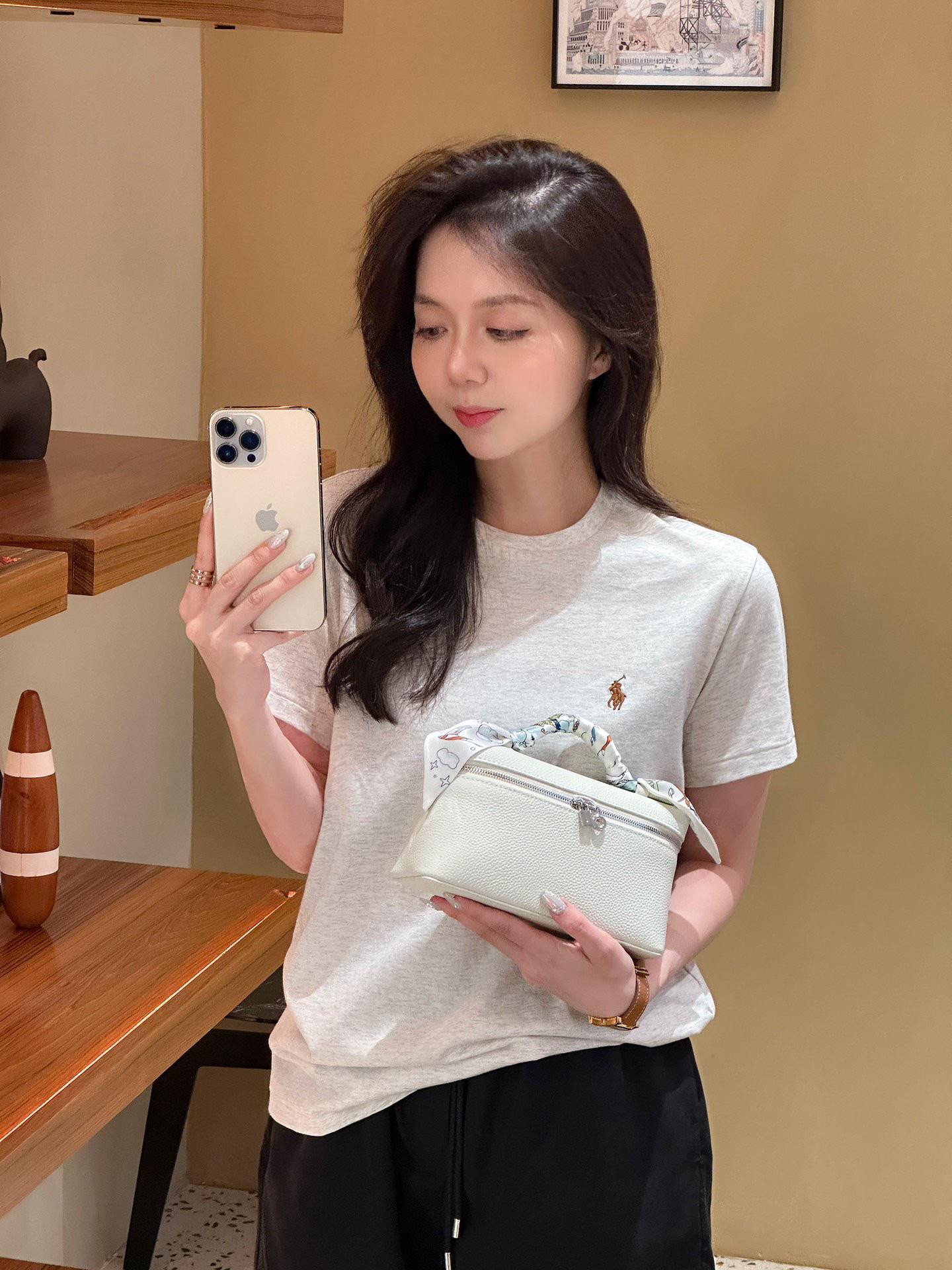 Loro LP L19 Кожаная женская сумка-мессенджер и косметичка 5280₽