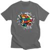 Rubik's Cube Math Formula Graphic Tee for Unisex Slim Fit Casual T-Shirt Geek Gift