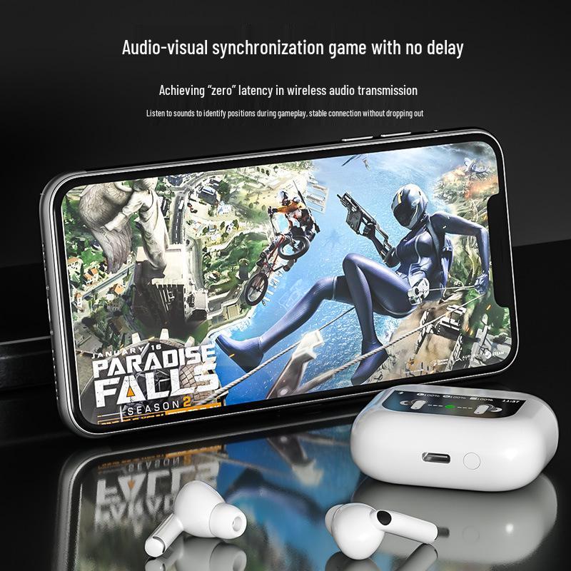 2025 Wireless Earphones 5.4: Ultra-long Battery, ANC Noise Cancelling, Color Screen, Bluetooth