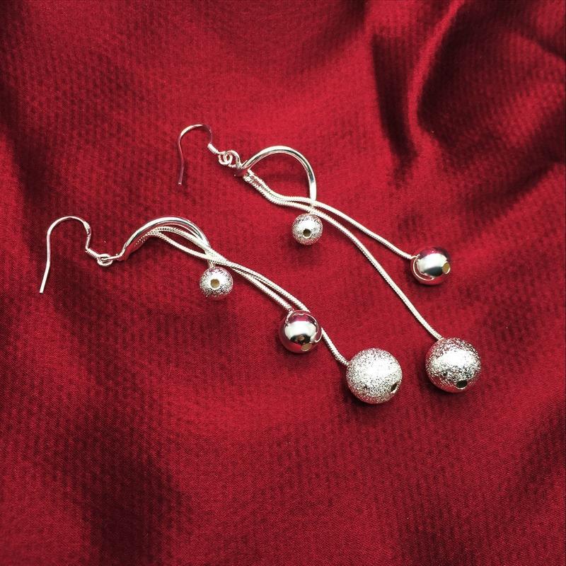 Sace Gems Classic Copper Alloy Long Hanging Bead  Earrings for Women Wedding Party Gifts