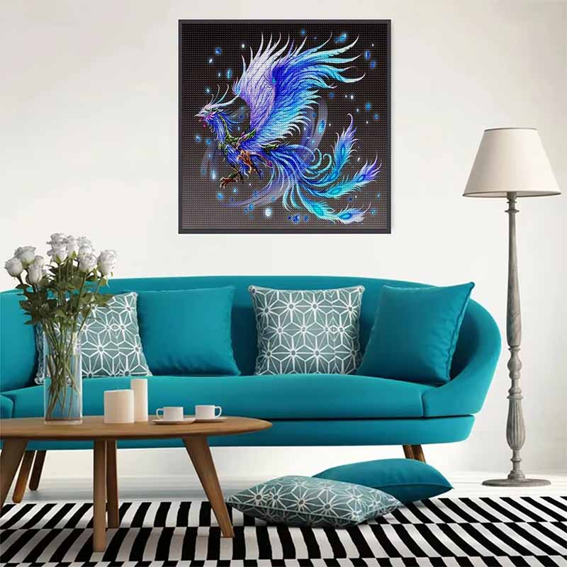 New Arrival 5D DIY Full Circle Diamond Painting "Colorful Phoenix" Embroidery Cross Stitch Home Decor Gift