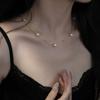 Women's Engagement Wedding Gift Pearl Gypsophila Light Luxury Niche High-End Tassel Collarbone Chain Necklace 2026 New