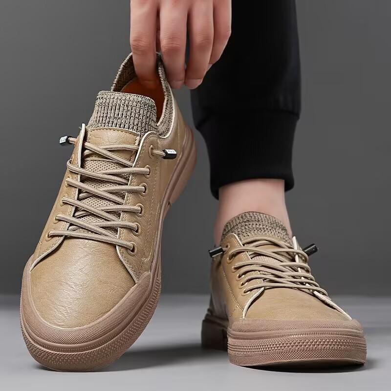 Men Causal Shoes Sneakers 2026 Spring Autumn New Designer Cow Leather Shoes for Men Fashion Lace Zapatos De Hombre Shoes Male