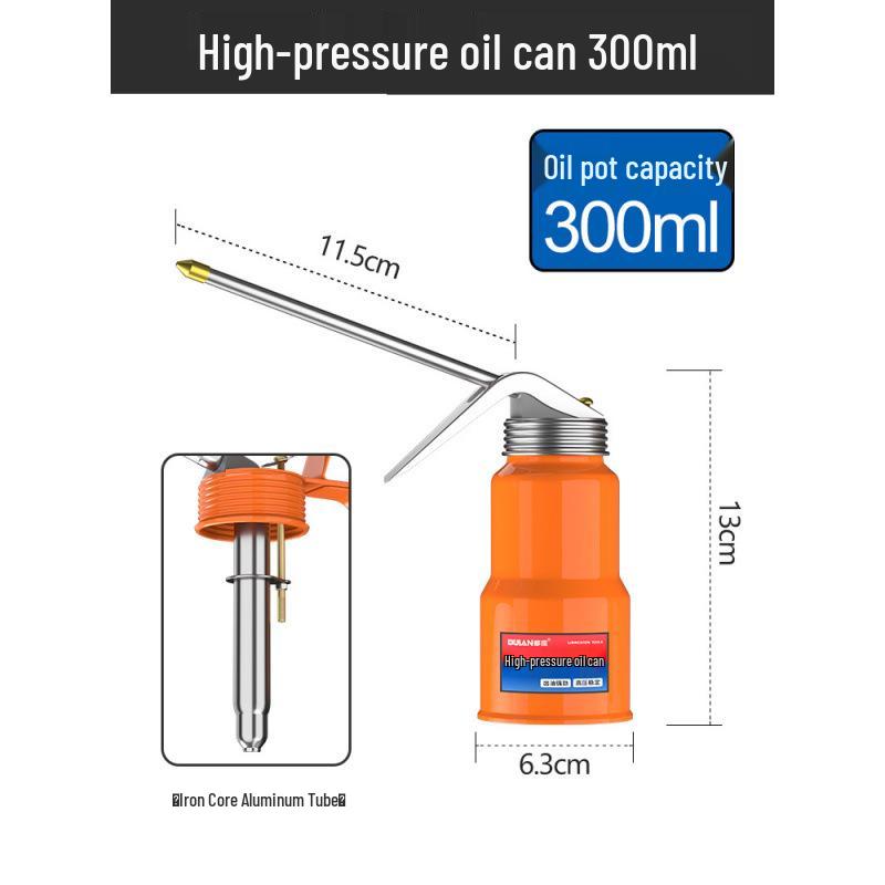 Hochdruck-Ölsprühdose mit langer Düse - Manuelle Getriebeschmierung für den Hausgebrauch & Industriellen Einsatz