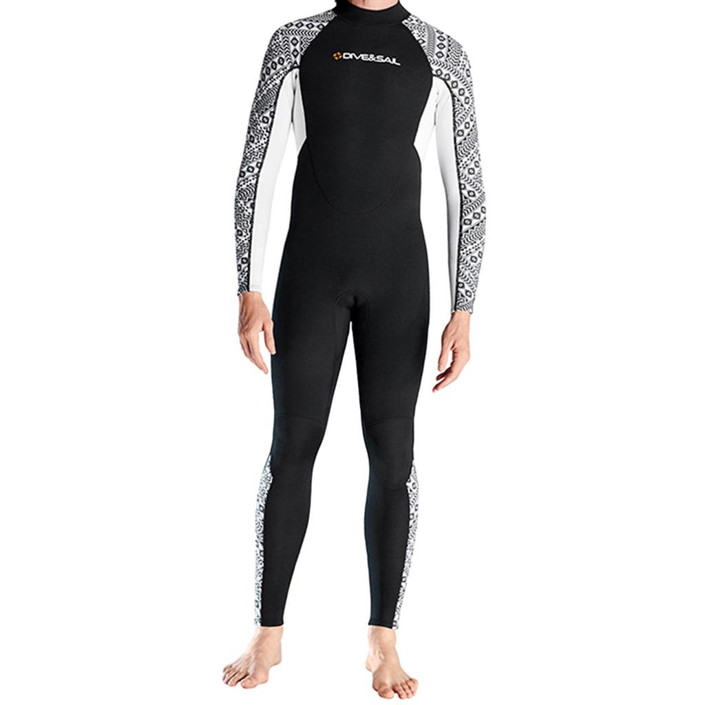 Wetsuit for Adult Back Zipper Diving Suit Winter Swimming Kayak Canoeing Men XXXL