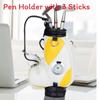 Golf Ball Shape Pen Holder With Zinc Alloy Material For Office Desk Decor And Gift