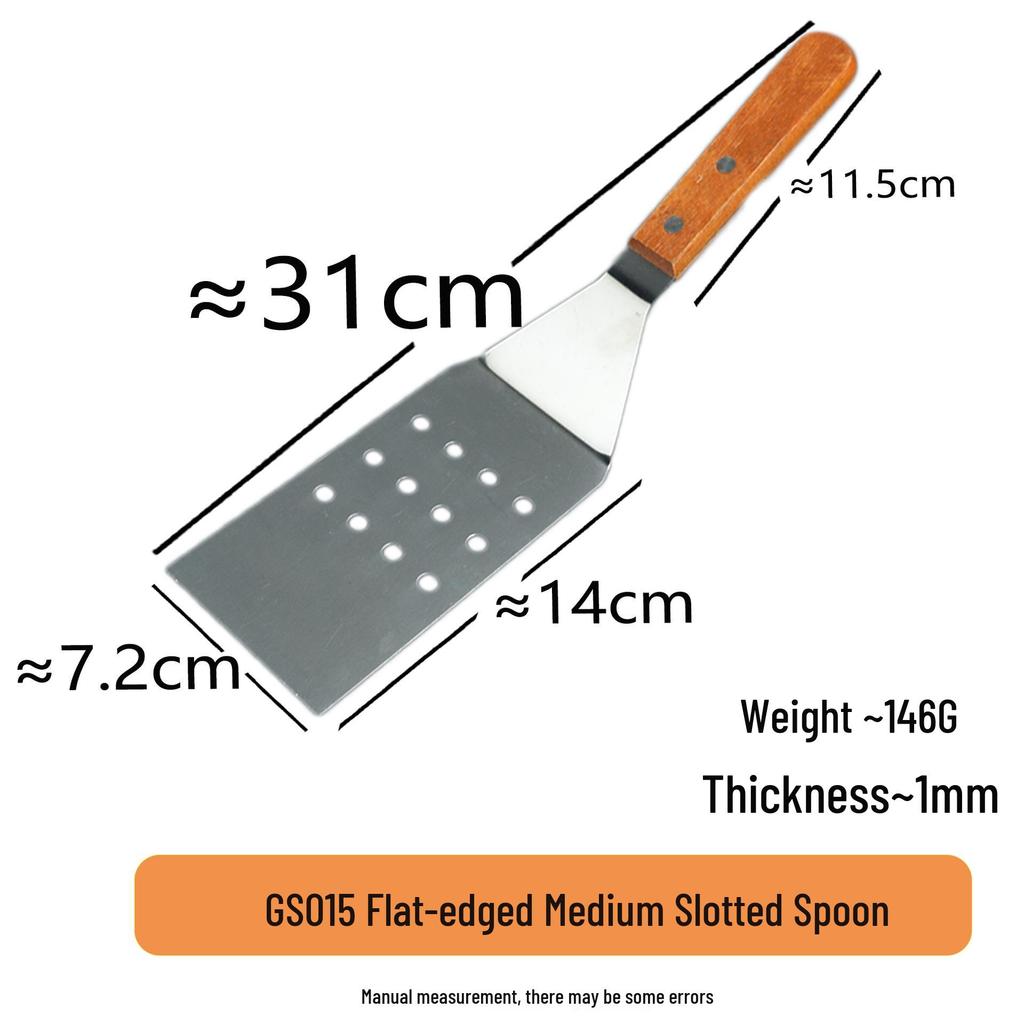 Thickened Teppanyaki Steak Spatula with Plastic Handle - Versatile Cooking and Baking Tool