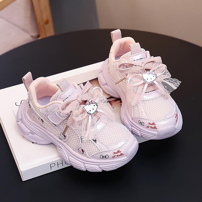 2026 Girls' Double Mesh Sports Shoes: Stylish & Cute Casual Sneakers for Spring/Autumn