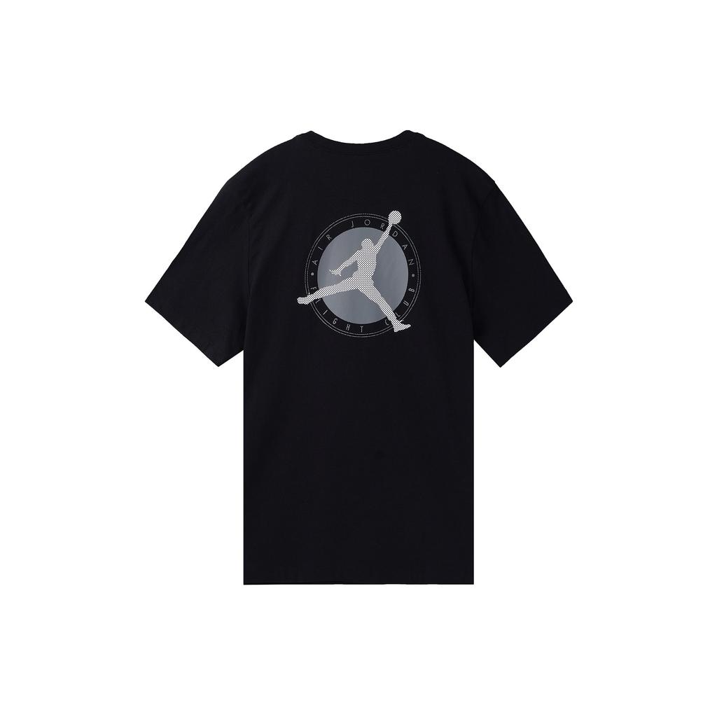 Jordan T Shirts Men's Black Crew Neck Moderate Straight Fit DX9564-010