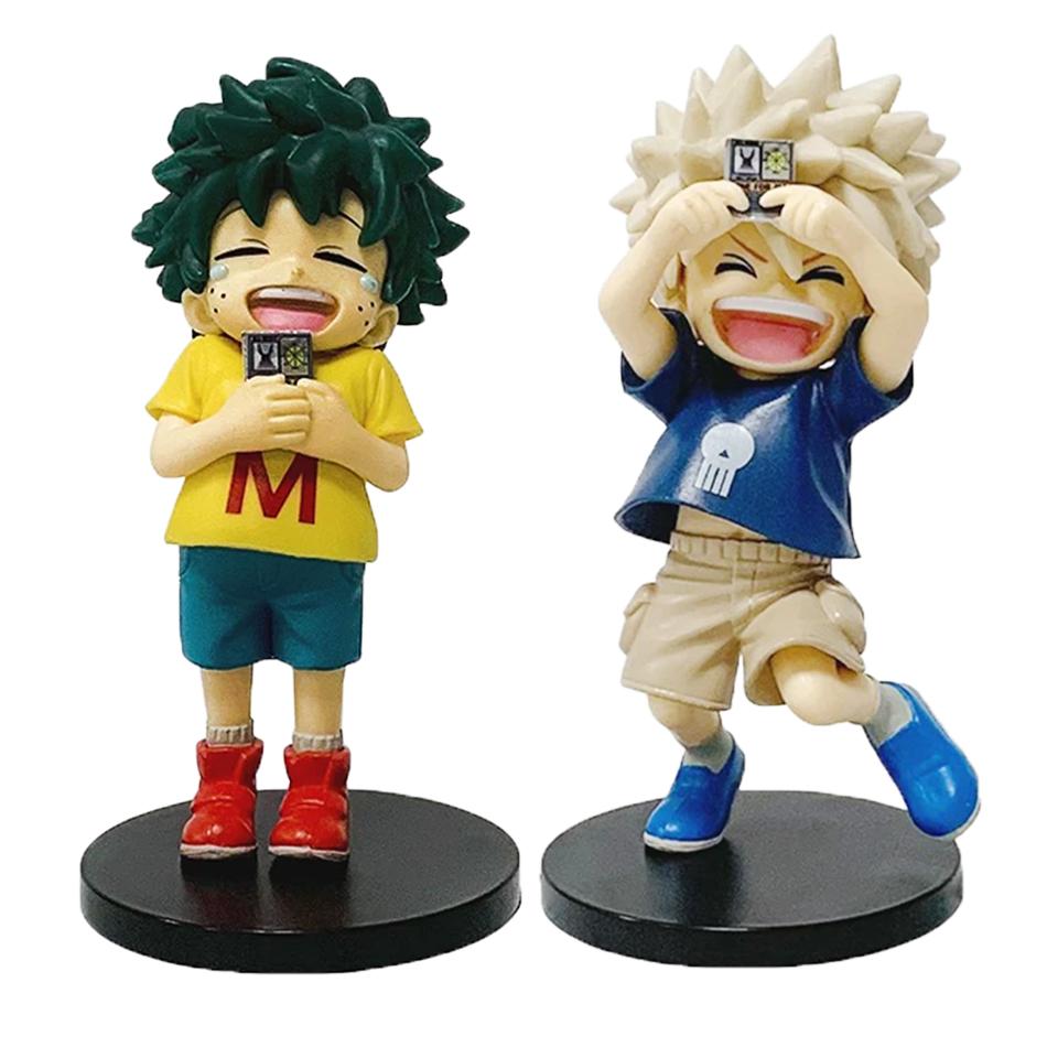 Boku no Hero Academia Gifts Anime Figure Childhood Midoriya Izuku Action Figure Cute Bakugo Katsuki Figurine PVC Collection Toys