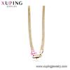 046N1 Xuping Fashion Simplae Design 18k Gold Plated Chian Necklace
