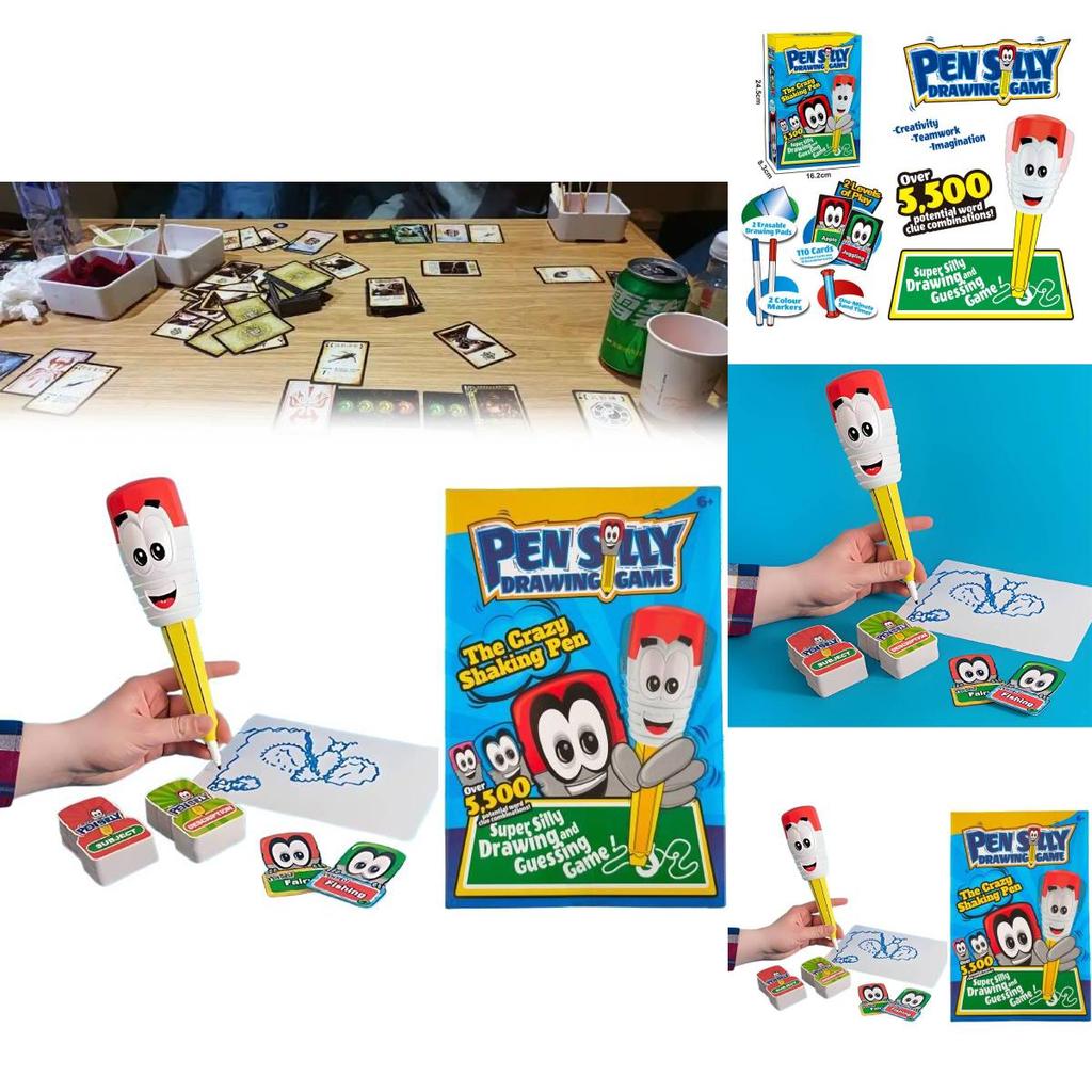 Pensilly Vibration Doodle Drawing Pen Desktop Party Game For Kids And Teens