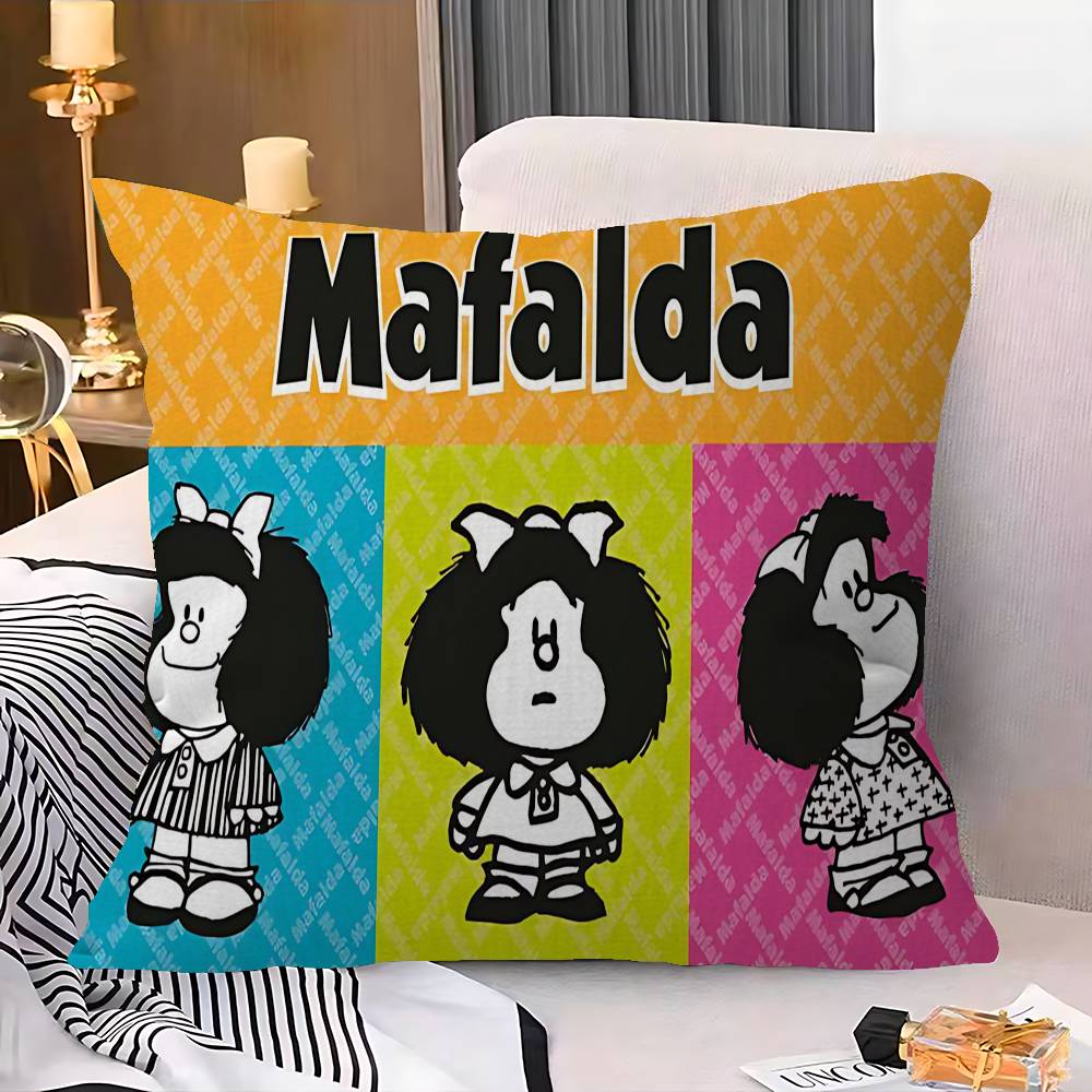 Cute Cartoon M-Mafalda Pillow Cover Sofa Cushion Cover Home Room Decoration Children Gift
