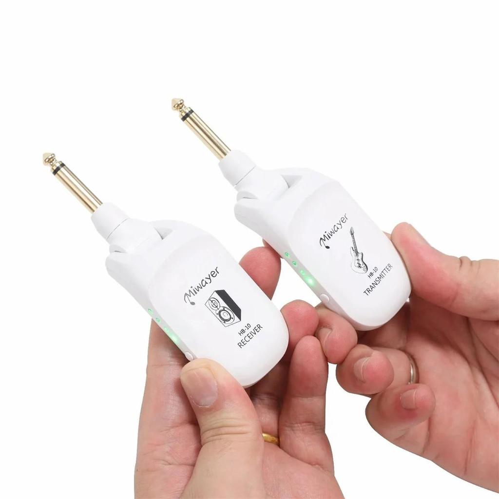 Guitar Wireless System HB-10 Audio Transmitter Receiver Rechargeable