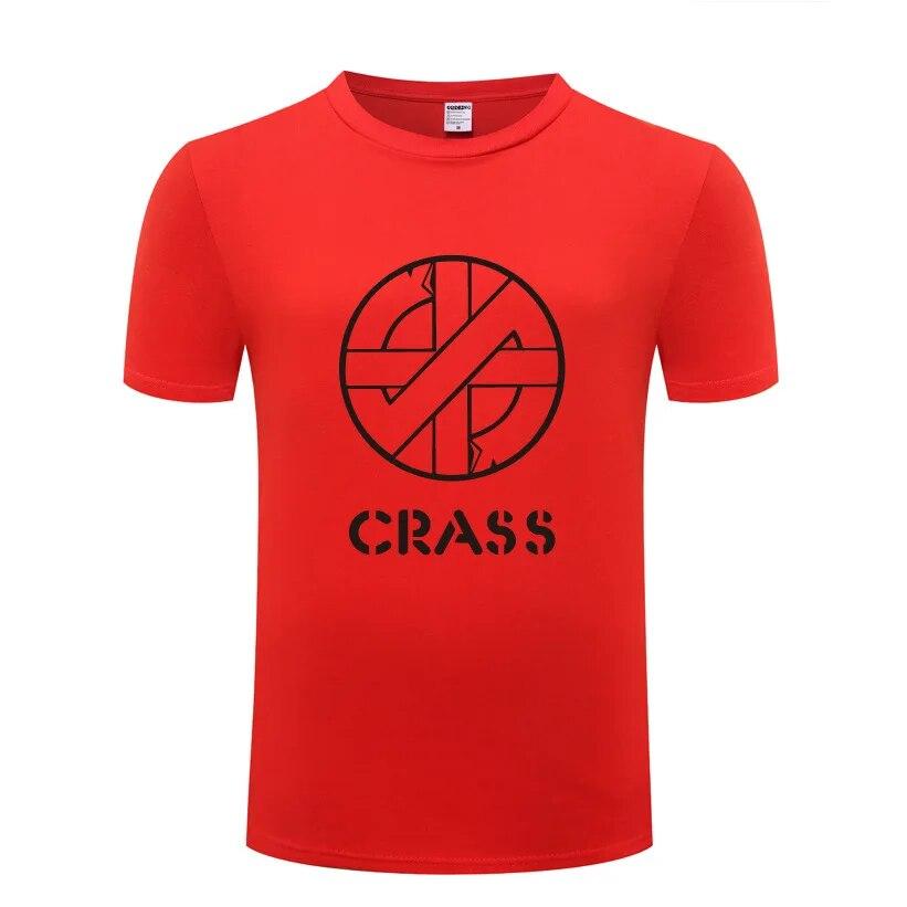 Music Rock Crass Printed T Shirts Unisex Hip Hop Short Sleeve O Neck Cotton Unisex T-Shirt Cool Funny Streetwear Top Tee Summer Style