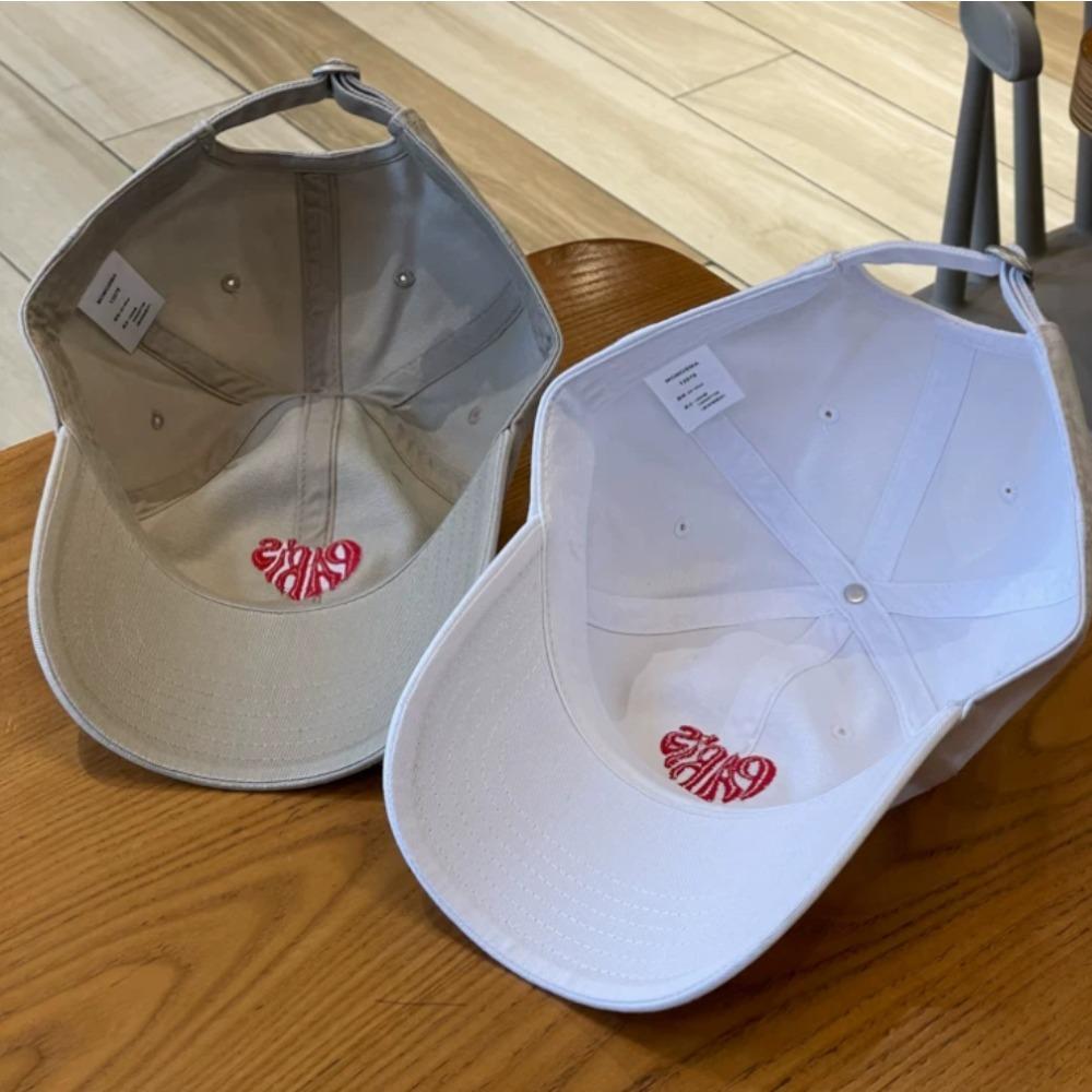 Paris Heart Embroidered Baseball Cap, Cotton Soft Top Adjustable Hat For Men Women Daily Outdoor Streetwear Fashion Headwear