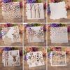 Flower Stencils Template Painting Scrapbooking Embossing Stamping Album Card DIY