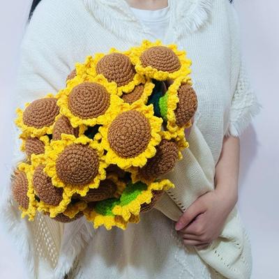 Sunflowers Blanket Set Soft Plush Throw Acrylic Fiber Living Room Bedroom Decoration Daily Use