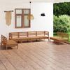 Day and Night - Day and Night Garden Furniture Set 8 Pieces Solid Pine Wood Honey Brown