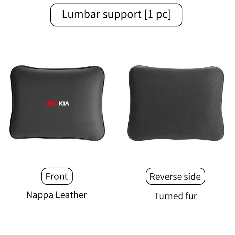BBEI1 For KIA Car Logo Headrest Pillow Lumbar Neck Protective Cushion Accessories Cerato Soul Venga Forte Spectra Sedona Niro Cadenza