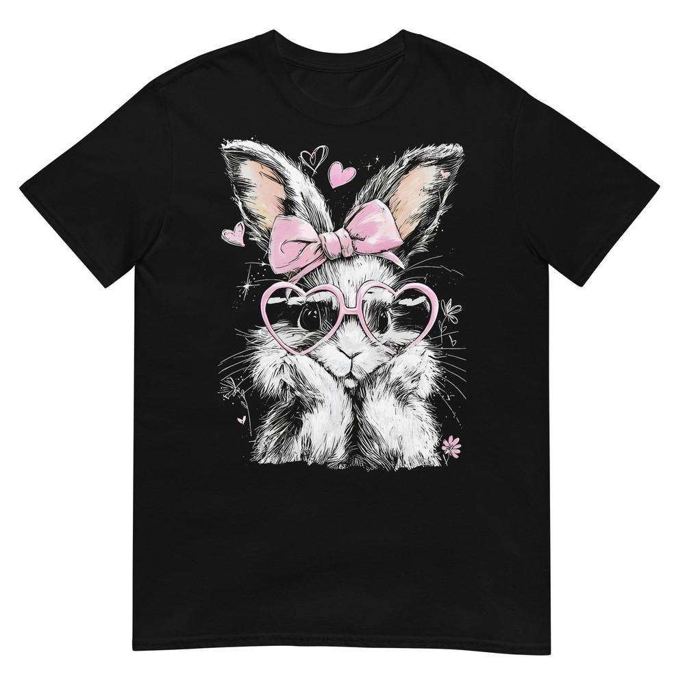 Cute Easter Bunny For Unisex Pink Rabbit Coquette Girly TShirt