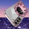 For Samsung Galaxy S21 FE 5G PC+TPU Case Anti-scratch Phone Cover with Astronaut Kickstand