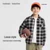 Balabala Kids' Plaid Long-Sleeve Shirt Jacket