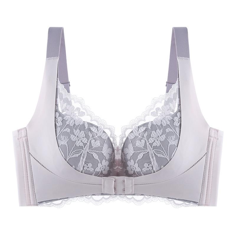 

Женский сексуальный двухцветный кружевной бюстгальтер со сборками, нижнее белье пуш-ап, беспроводная регулировка, бюстгальтер с пряжкой спереди, удобное нижнее белье 38AB розовый лаванды