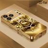 Emblem S Print Patterned Tempered Glass Design for iPhone16 17 Pro Max 15 14 13 12 11 ProMax Phone Case Camera Cover Shockproof