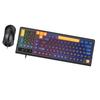 Gaming Keyboard and Mouse Combo with RGB Backlit 19 Key Anti Ghosting Compact Layout
