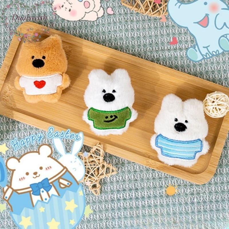 Plüsch Bär Schlüsselanhänger Cartoon Tier Welpe Dekoration Anhänger Schlüsselanhänger Kreative Puppe Anhänger Studenten Rucksack Anhänger Paar Geschenk Freund Geschenke