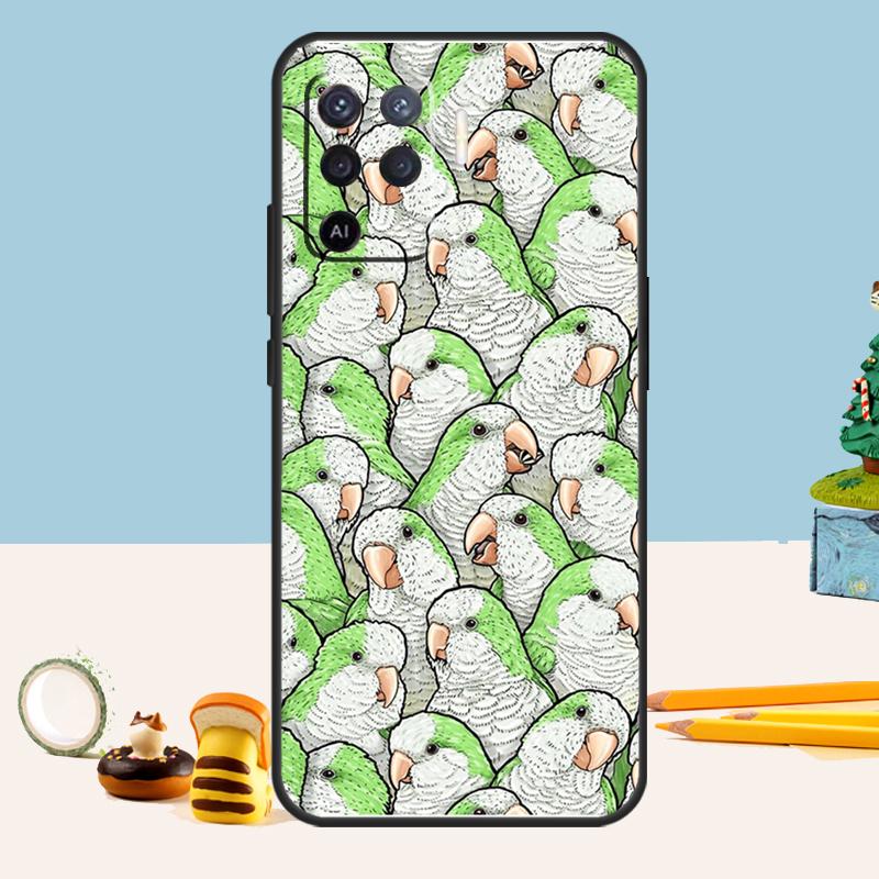 Colorful Parrots Case For Oppo A98 A78 A58 A18 A38 A74 A94 A54 A15 A17 A57 A6 A5 Pro A16 A76 A96 A40 A60 A80