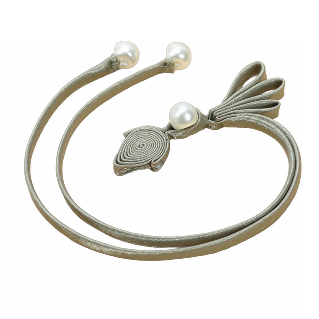 Handmade Cheongsam Sewing Fasteners Chinese Knots Frog Buttons with Long Tassles DIY Tang-Suit Decorative Buttons