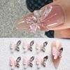 Aurora Butterfly 3D Nail Art Decoration Jewelry Hollow Heart Pearl Flower Mixed Size Irregular Nail Beads Manicure Accessories