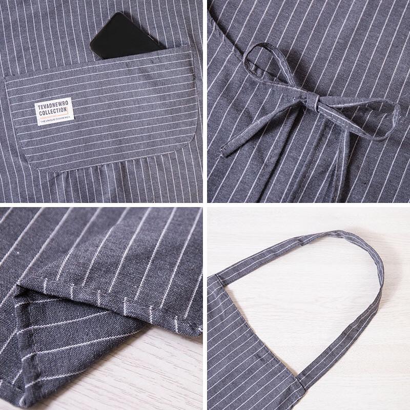 Qianxing Simple Stripe Kitchen Apron