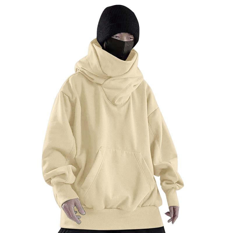 Herbst Neu Flor Kragen Plus Samt Kapuzenpullover Locker Lässig Pullover Oberteil Trendig Vielseitig