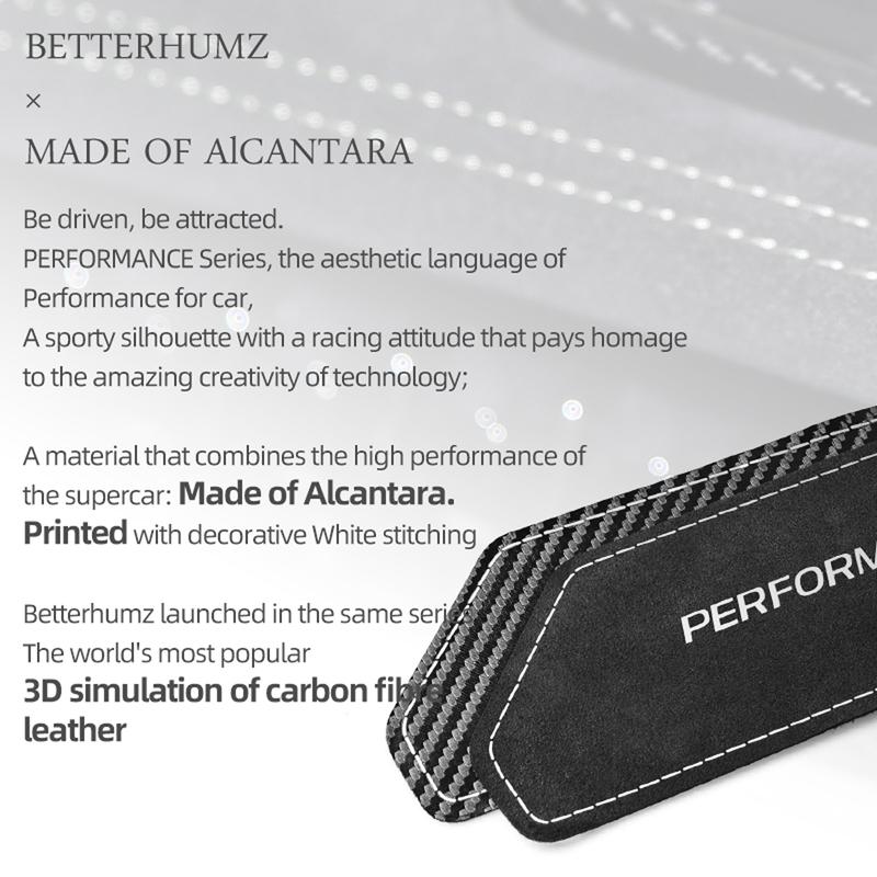 Fabriqué en Alcantara Betterhumz Pour Ford F-150 SVT Raptor -2025 Autocollants de Garniture de Panneau de Porte Décoration Tuning Accessoires d'Intérieur de Voiture