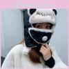 Winter Cat Ears Cartoon Fleece Hat With Ear Protection For Cold Weather