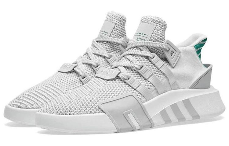 adidas Originals Eqt Bask Adv J Cushioning Abrasion Resistant Balance Mid Top Kids Lifestyle Shoes Gray Green Teenagers CQ2362